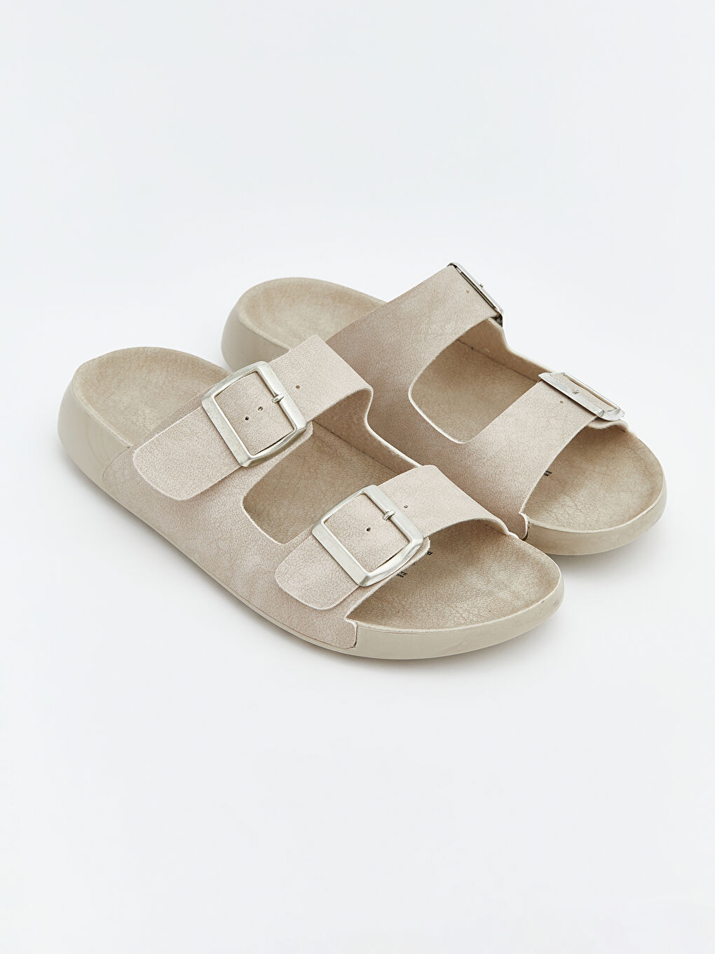 Bej Süet Görünümlü Kadın Terlik