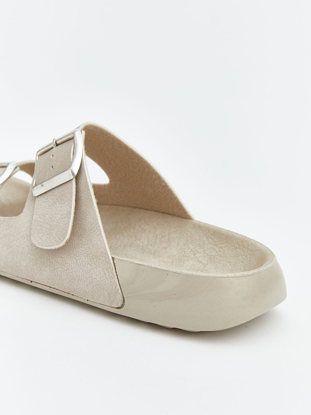 Bej Süet Görünümlü Kadın Terlik-4