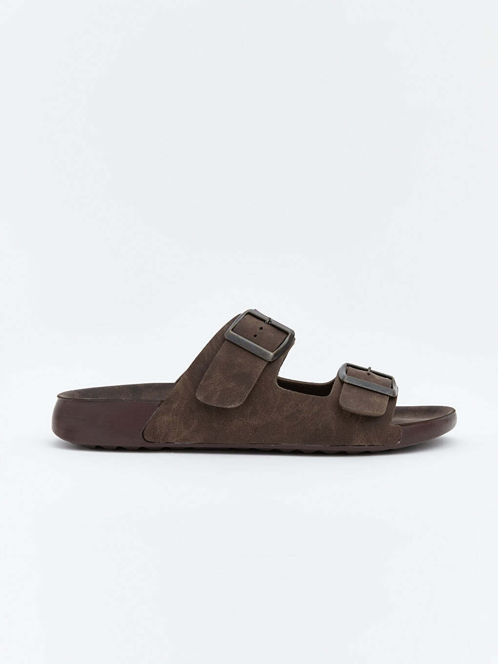 Kahverengi Süet Görünümlü Kadın Terlik-1