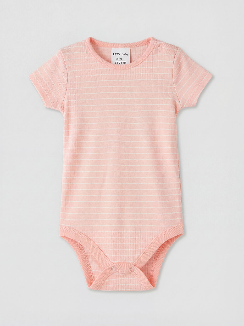 Bisiklet Yaka Kız Bebek Çıtçıtlı Body 3'lü-1