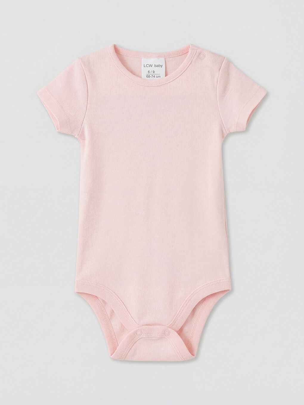 Bisiklet Yaka Kız Bebek Çıtçıtlı Body 3'lü-3