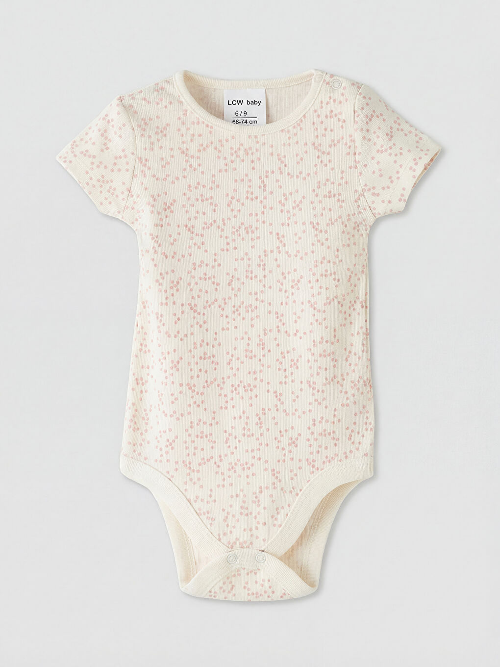 Bisiklet Yaka Kız Bebek Çıtçıtlı Body 3'lü-5