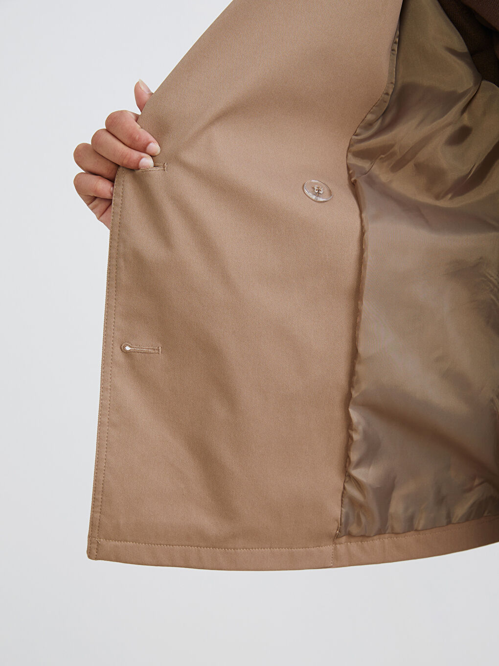 Women's Double-Breasted Trench Coat-3