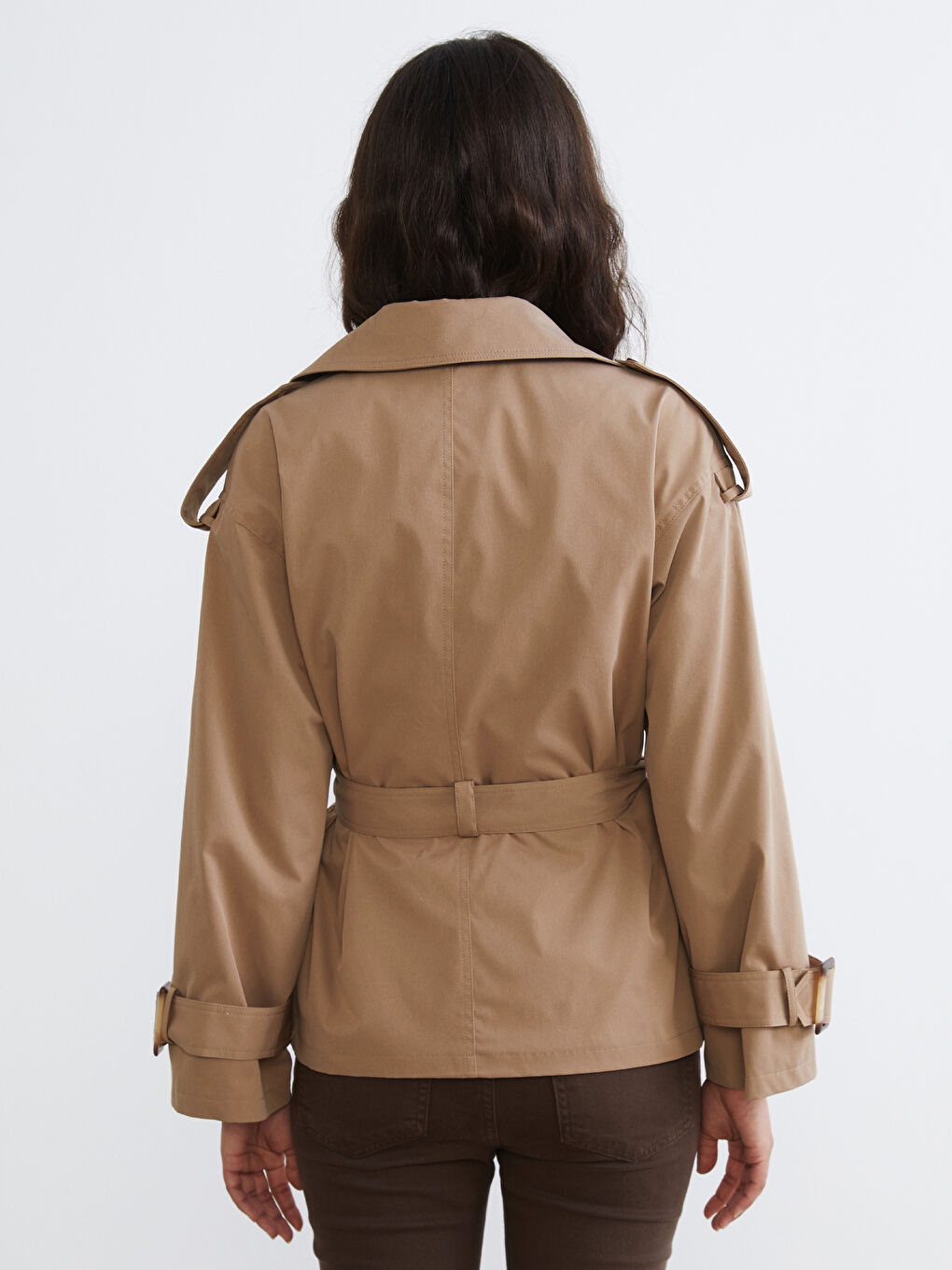 Women's Double-Breasted Trench Coat-4