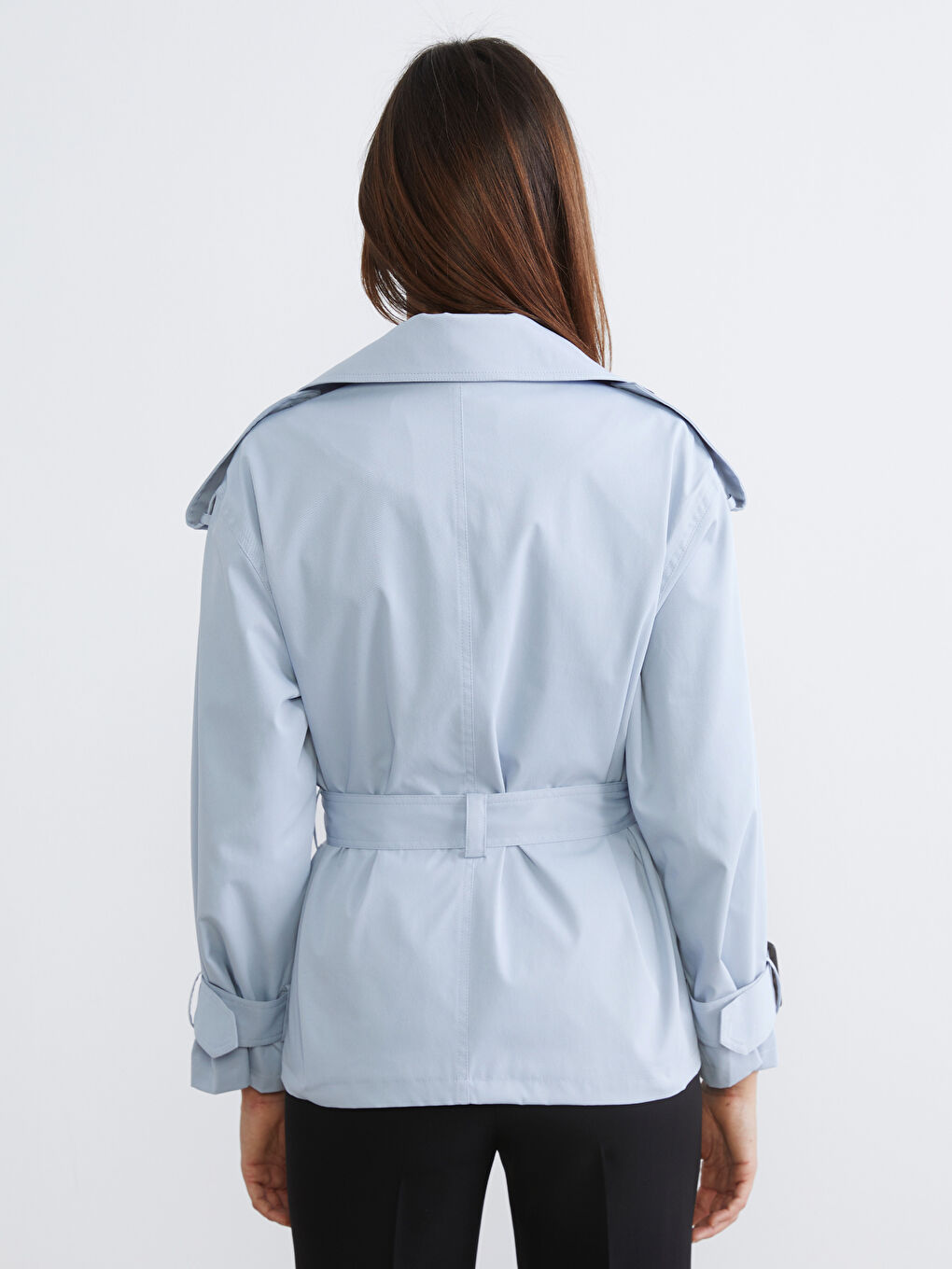 Women's Double-Breasted Trench Coat-4