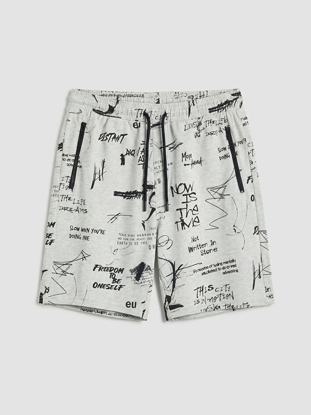 Pantaloni scurți imprimați Regular Fit pentru bărbați-3