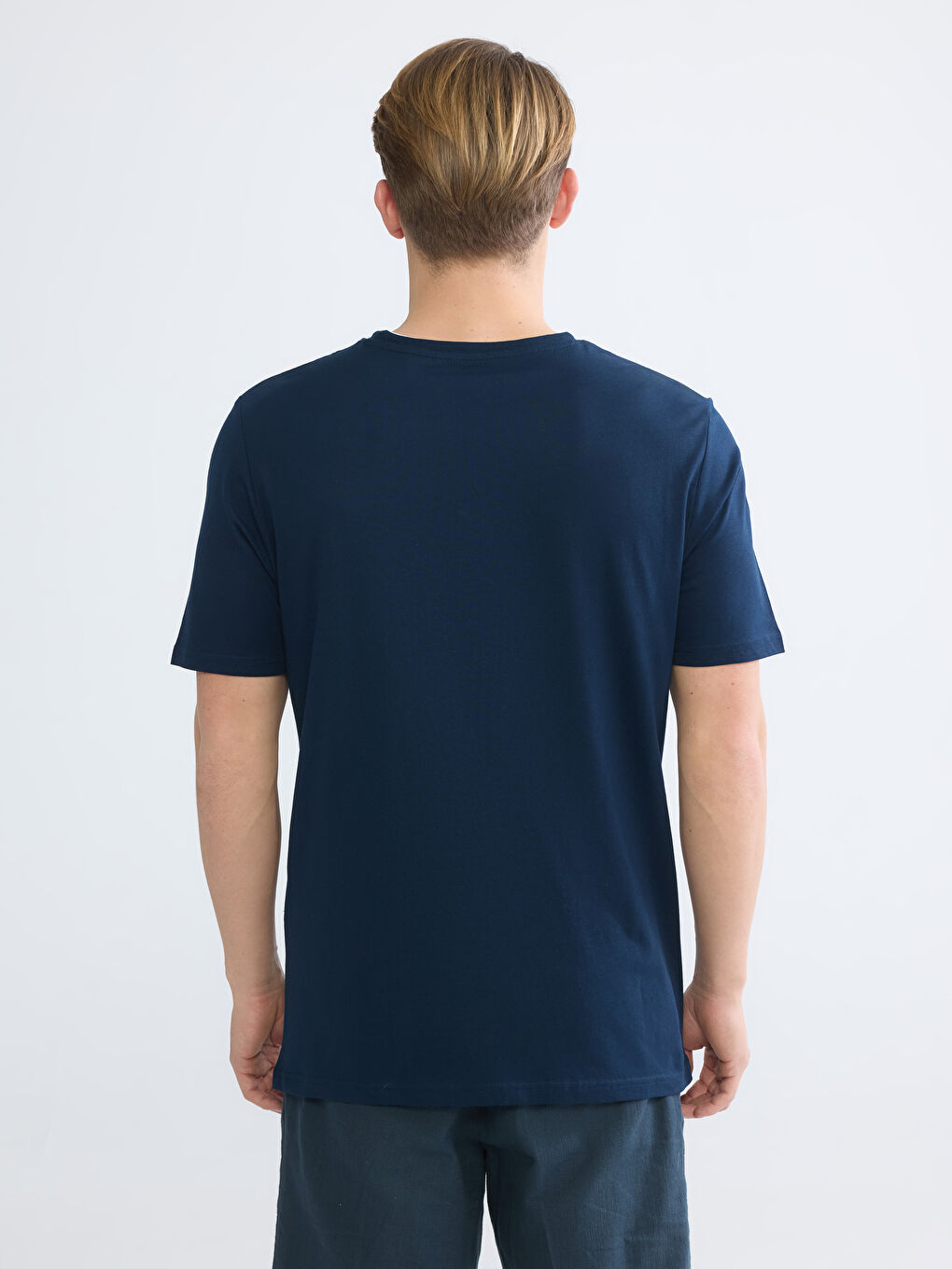 Crew Neck Men's Printed T-Shirt-3