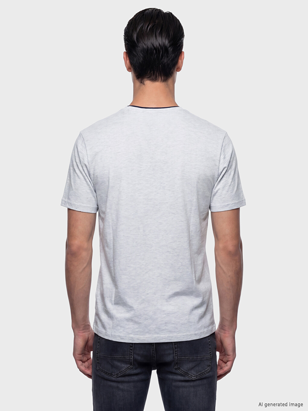 Crew Neck Men's Printed T-Shirt-3