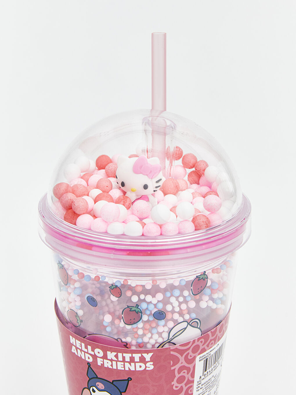 Kuromi Baskılı Pipetli Meşrubat Bardağı-1