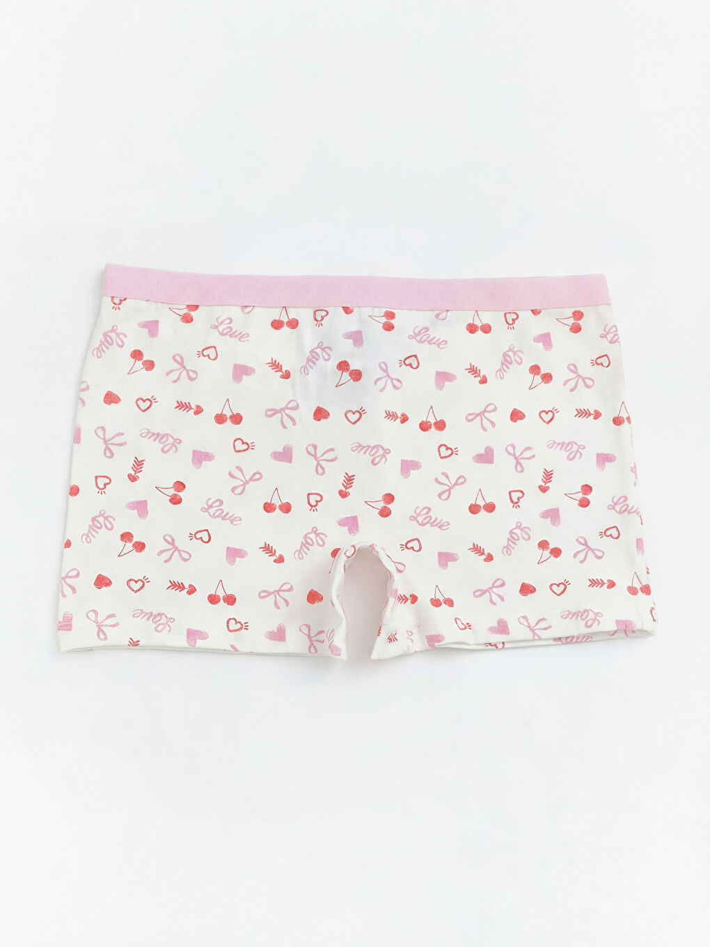 Girl WHITE Boxer Trunks-1