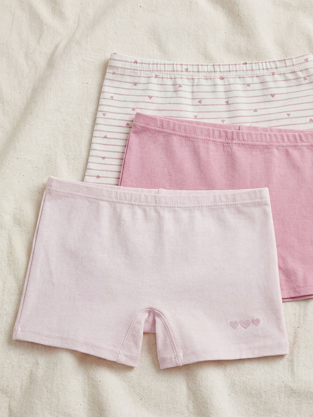 Printed Girls' Boxer Trunks 3-Pack