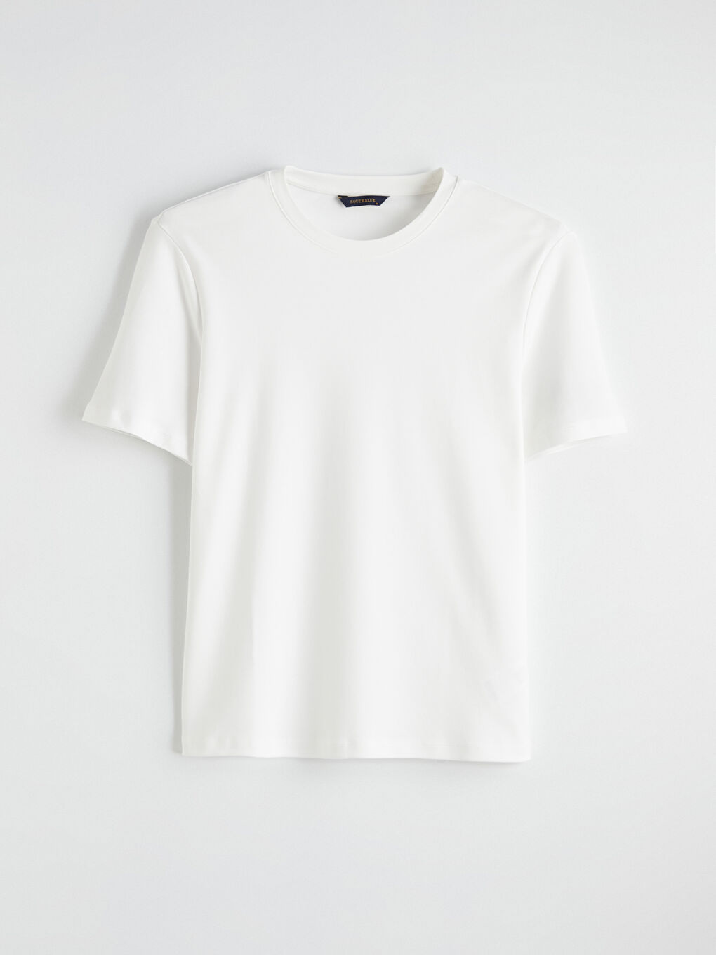 Ekru Bisiklet Yaka Erkek Tişört