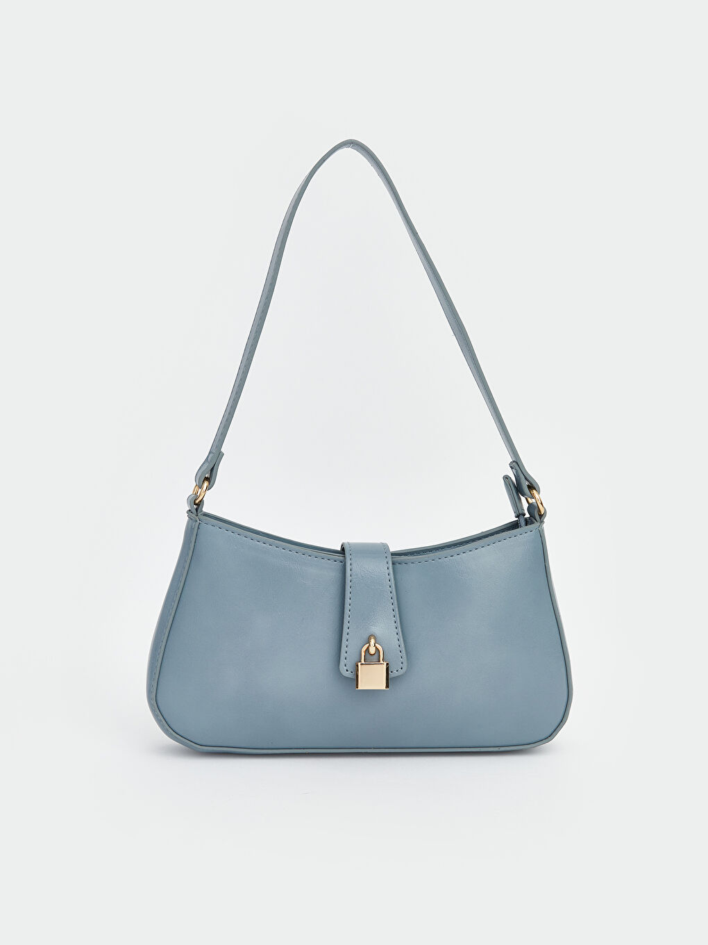 Croco-Embossed Shoulder Bag