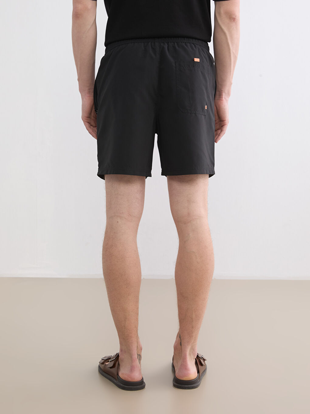 Short Embroidered Men's Swimming Shorts-3