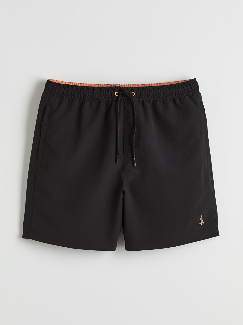 Short Embroidered Men's Swimming Shorts-4