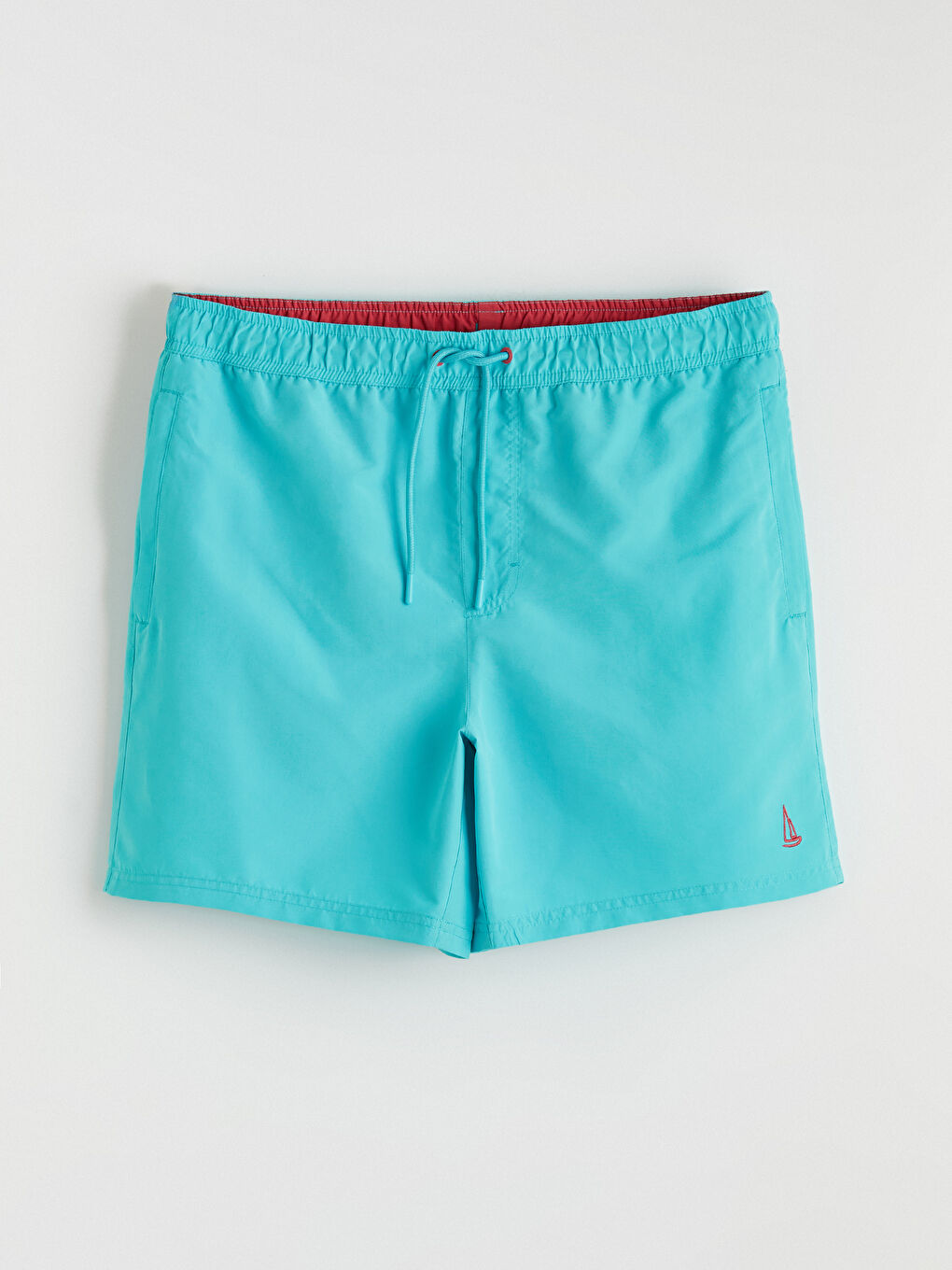 Short Embroidered Men's Swimming Shorts-4