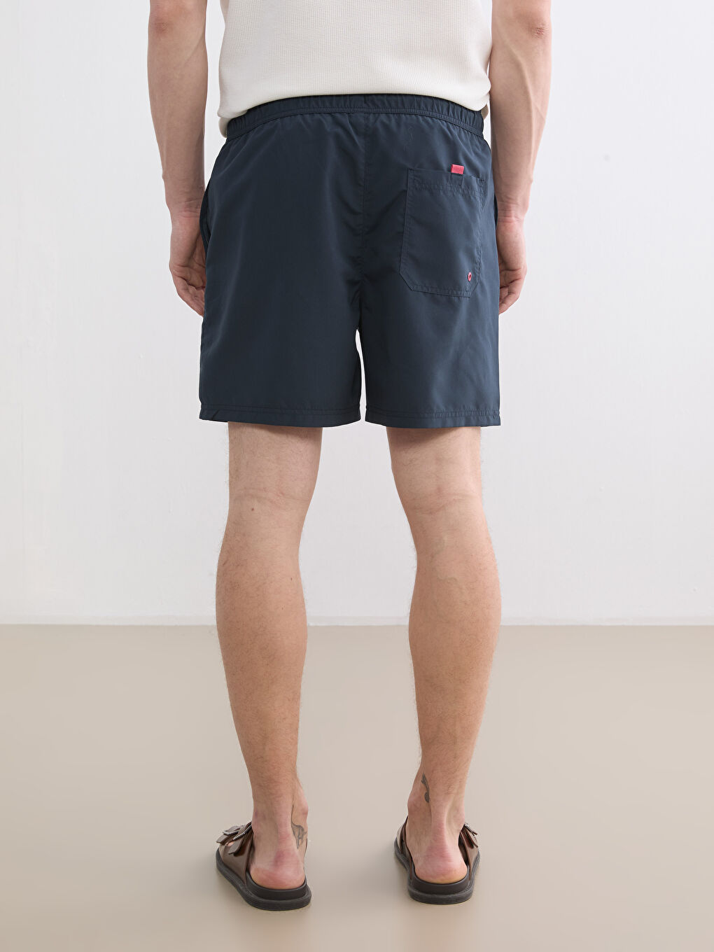 Short Embroidered Men's Swimming Shorts-3