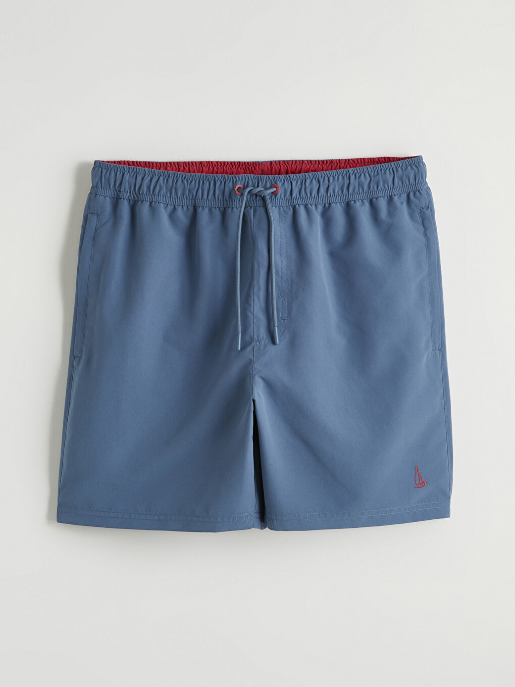 Короткие вышитые мужские шорты для плавания-4