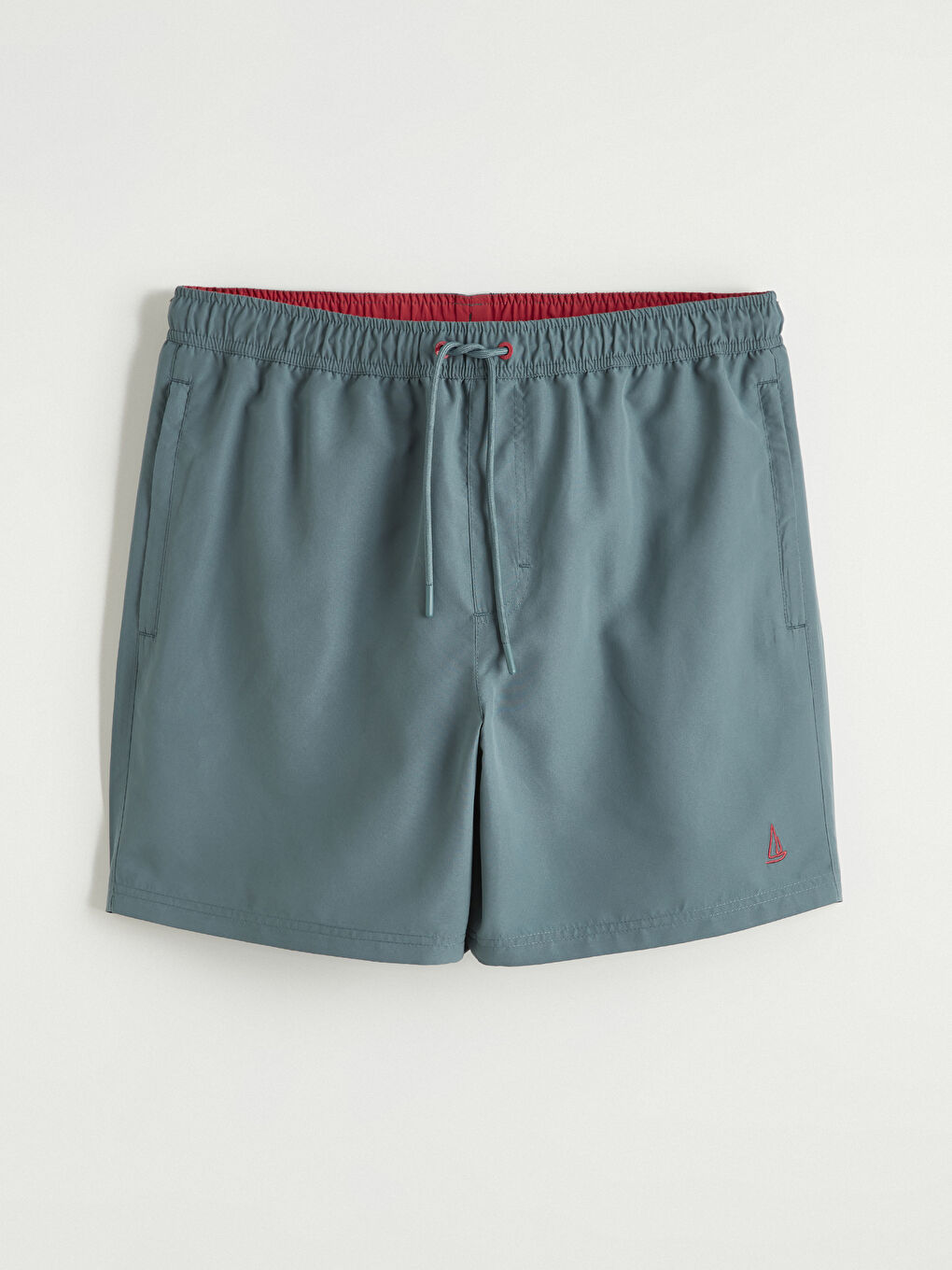 Short Embroidered Men's Swimming Shorts-4