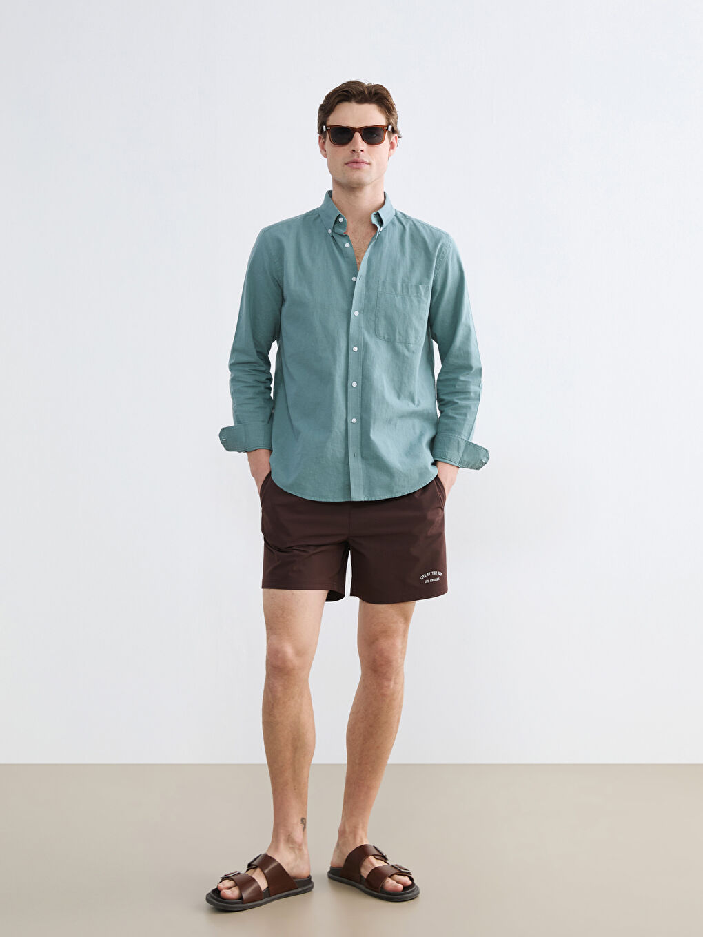 Muški šorts za kupanje sa printom Los Anđelesa