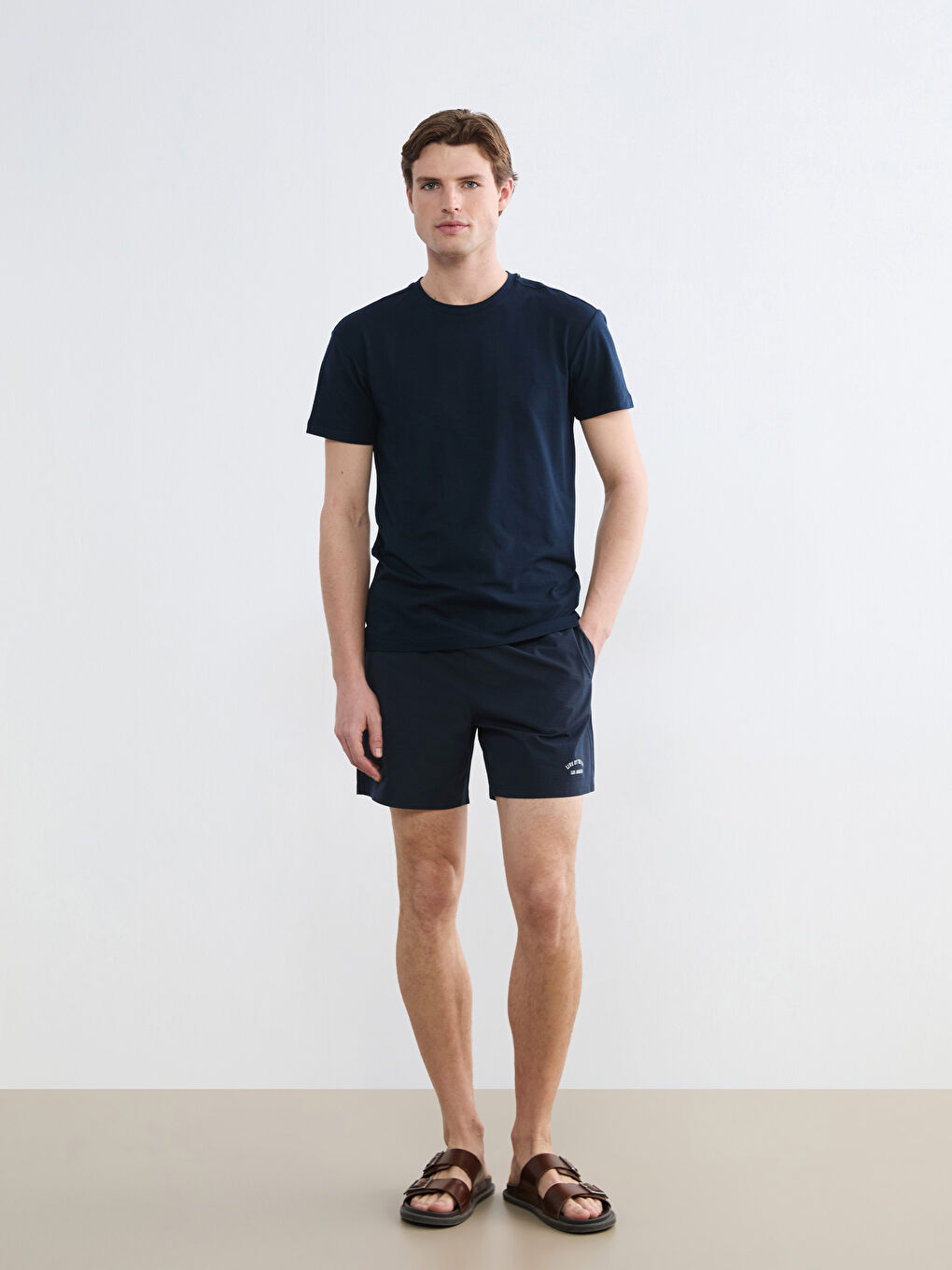 Ерлер көк Жүзуге арналған шорты