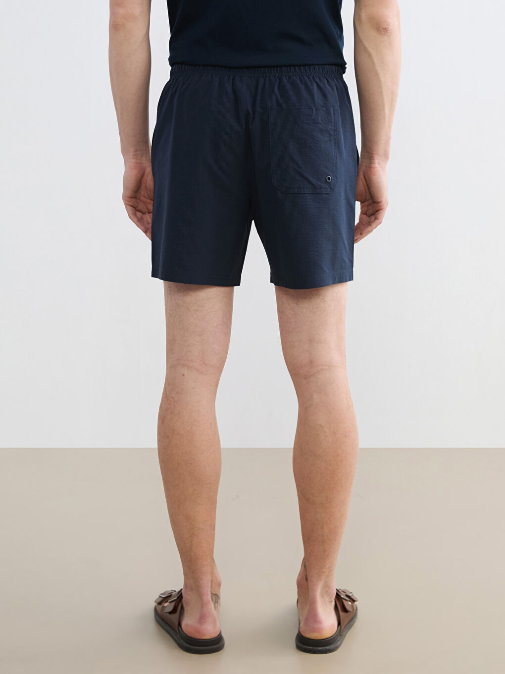 Ерлер көк Жүзуге арналған шорты-3