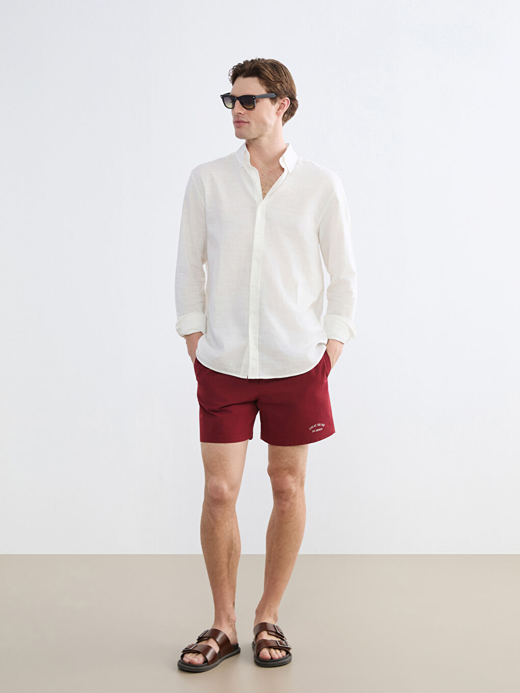 Muški šorts za kupanje sa printom Los Anđelesa