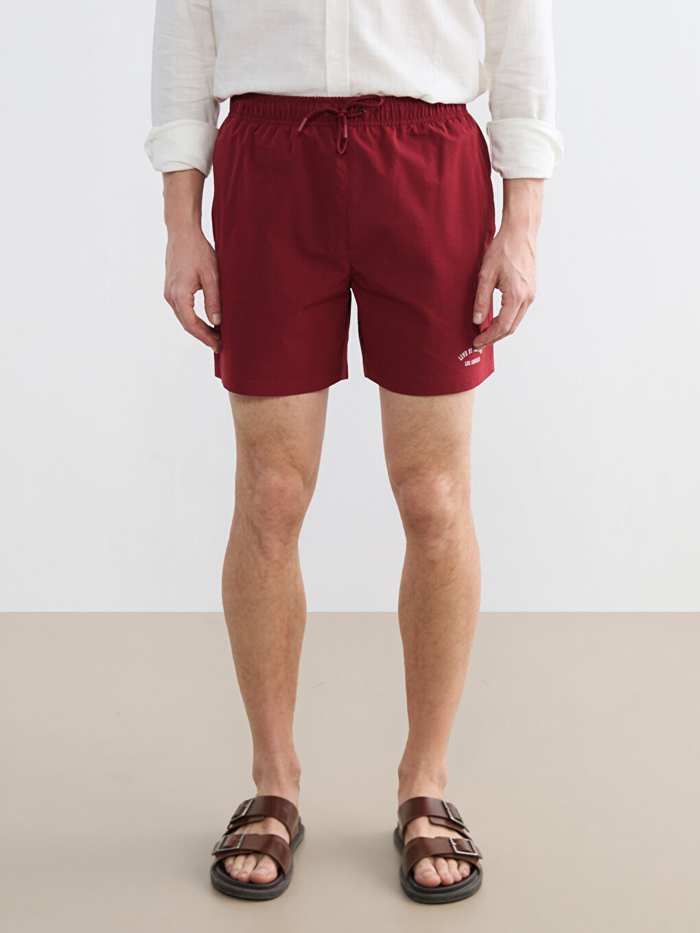 Muški šorts za kupanje sa printom Los Anđelesa-1