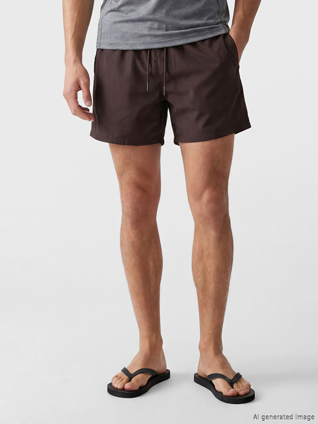 Short Basic Men's Swimming Shorts-1