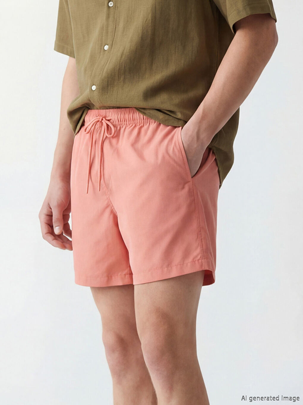 Short Basic Men's Swimming Shorts-2