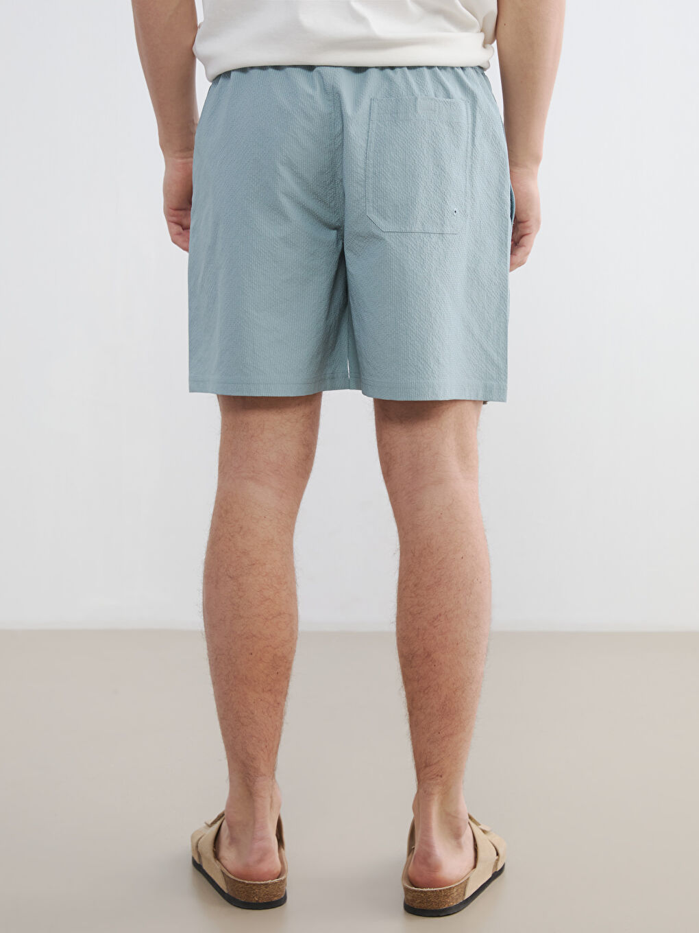 Мужчины Голубой Шорты для плавания-3