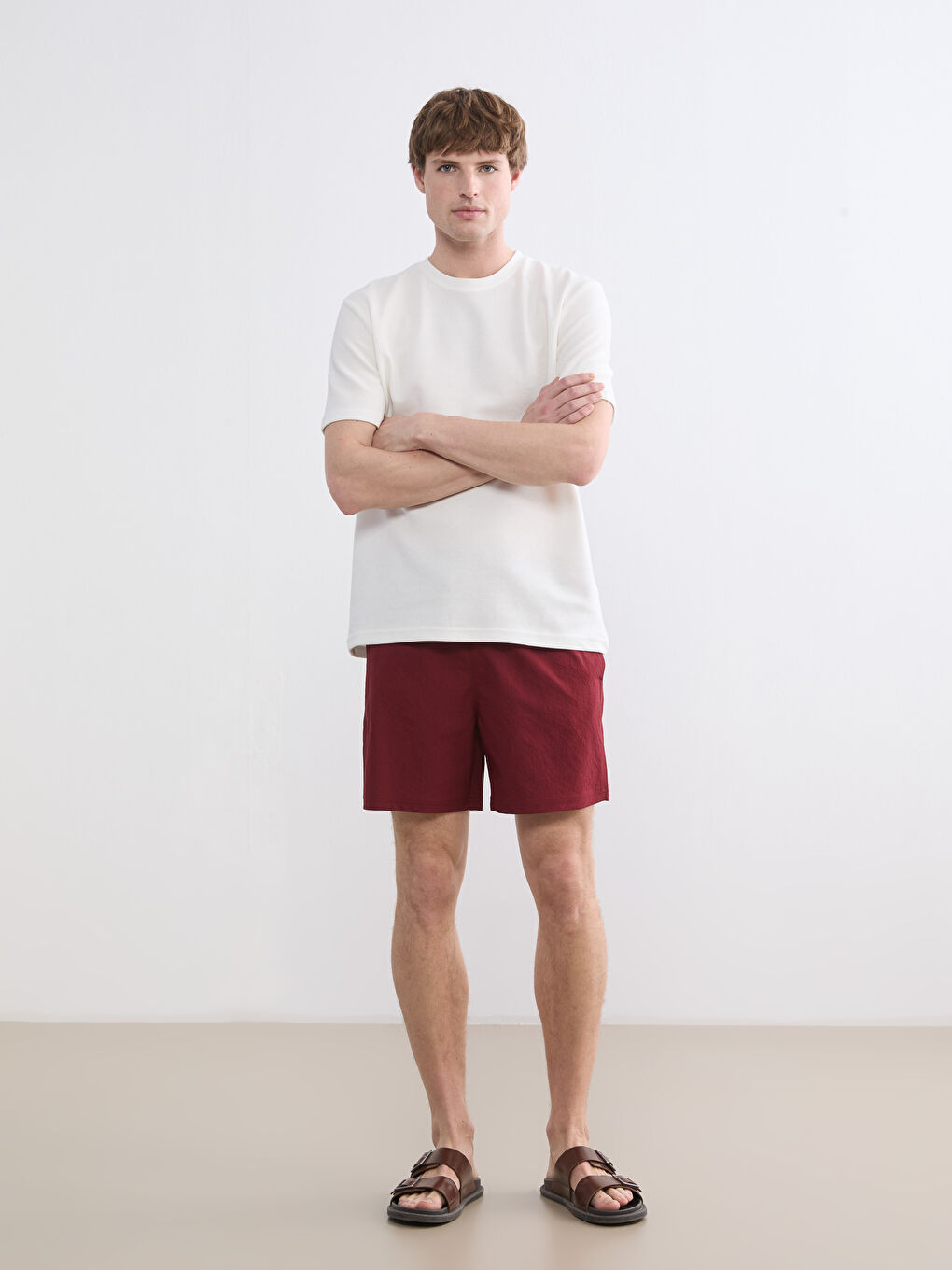 Beli LastikliErkek Yüzme Şort