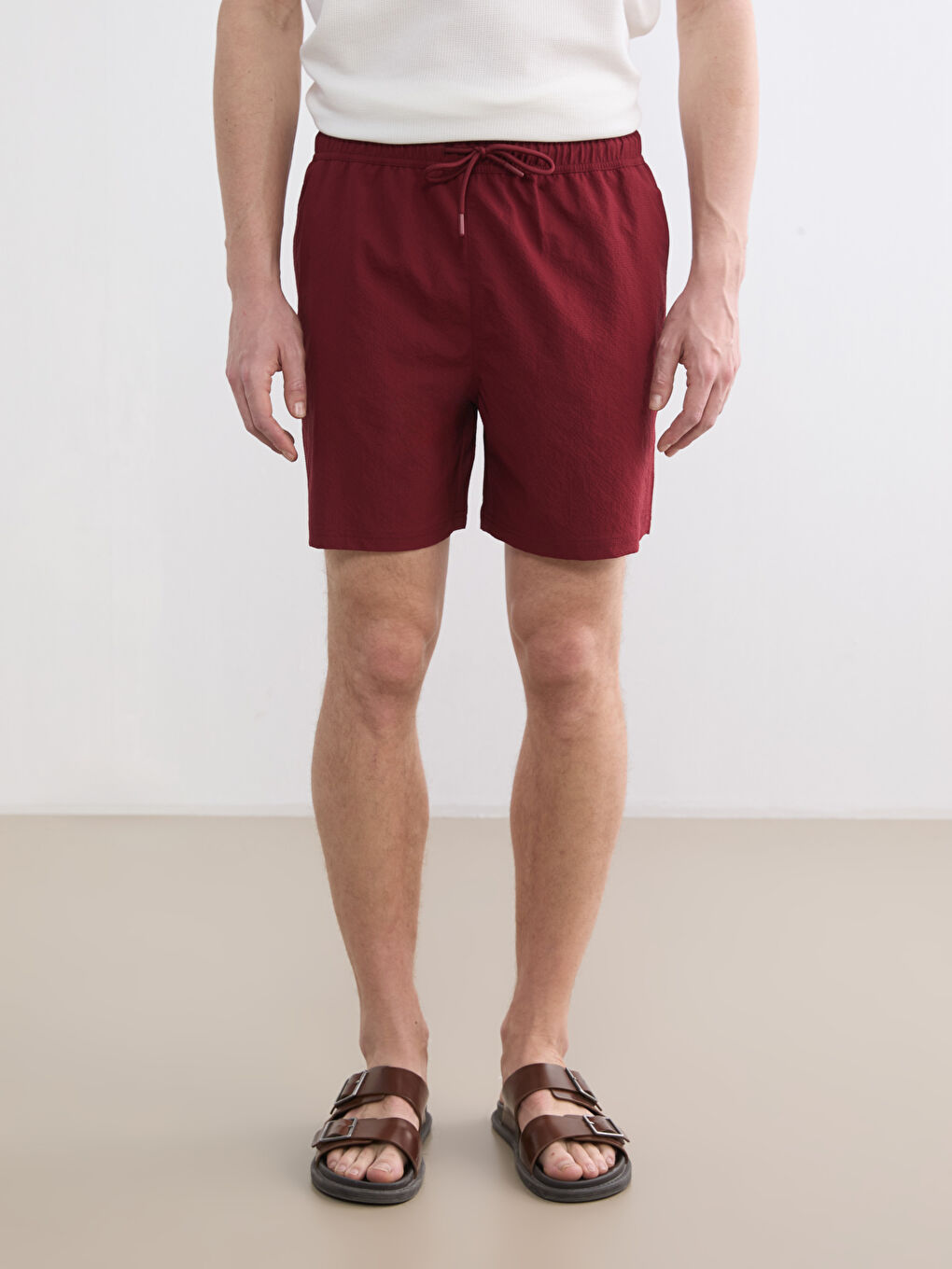 Beli LastikliErkek Yüzme Şort-1