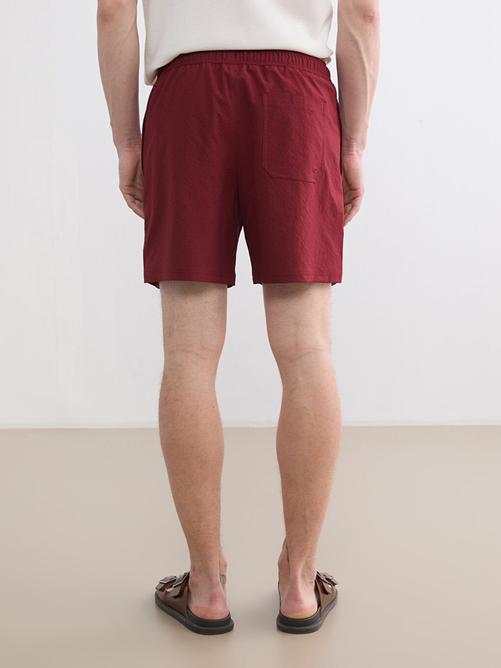 Beli LastikliErkek Yüzme Şort-3