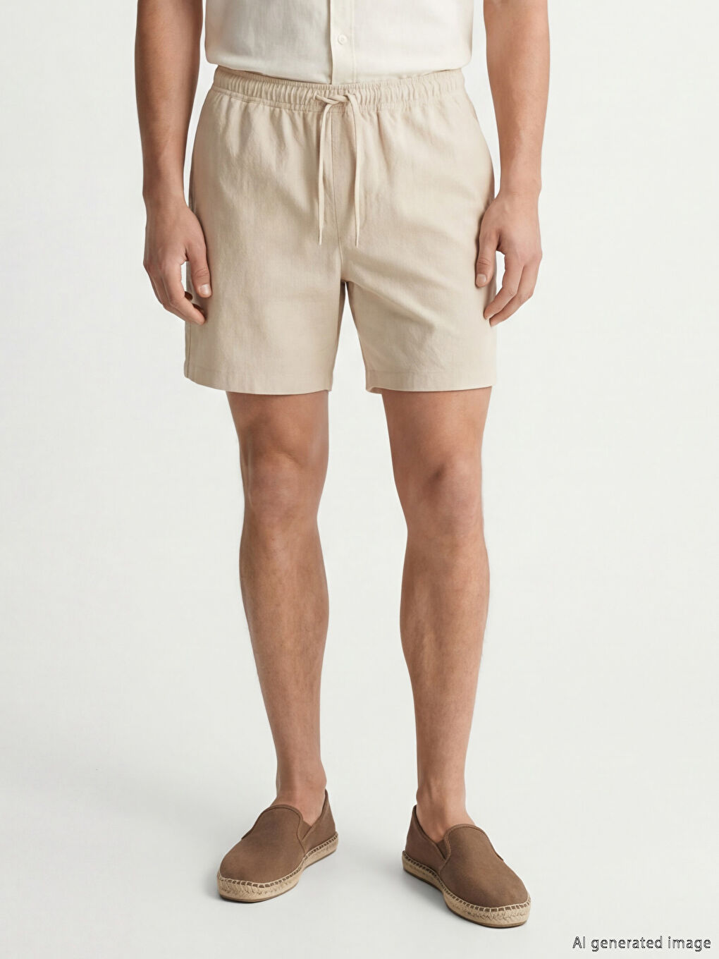 Elastische Taille Herren Badeshorts-1