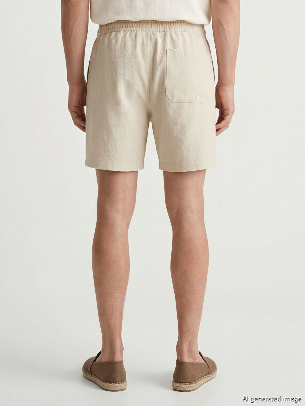 Elastische Taille Herren Badeshorts-2