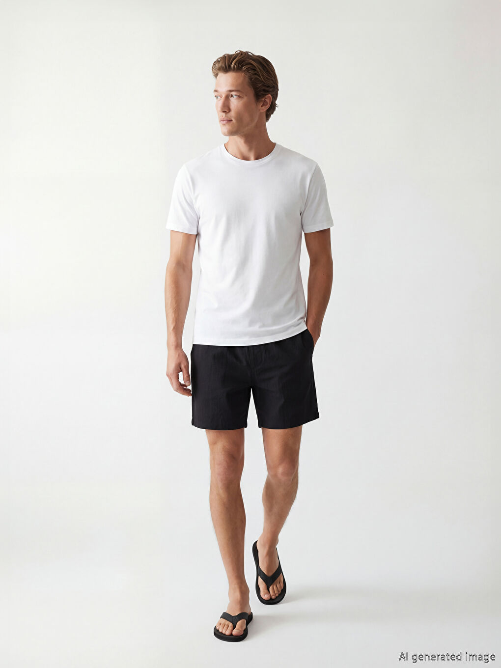 Elastische Taille Herren Badeshorts