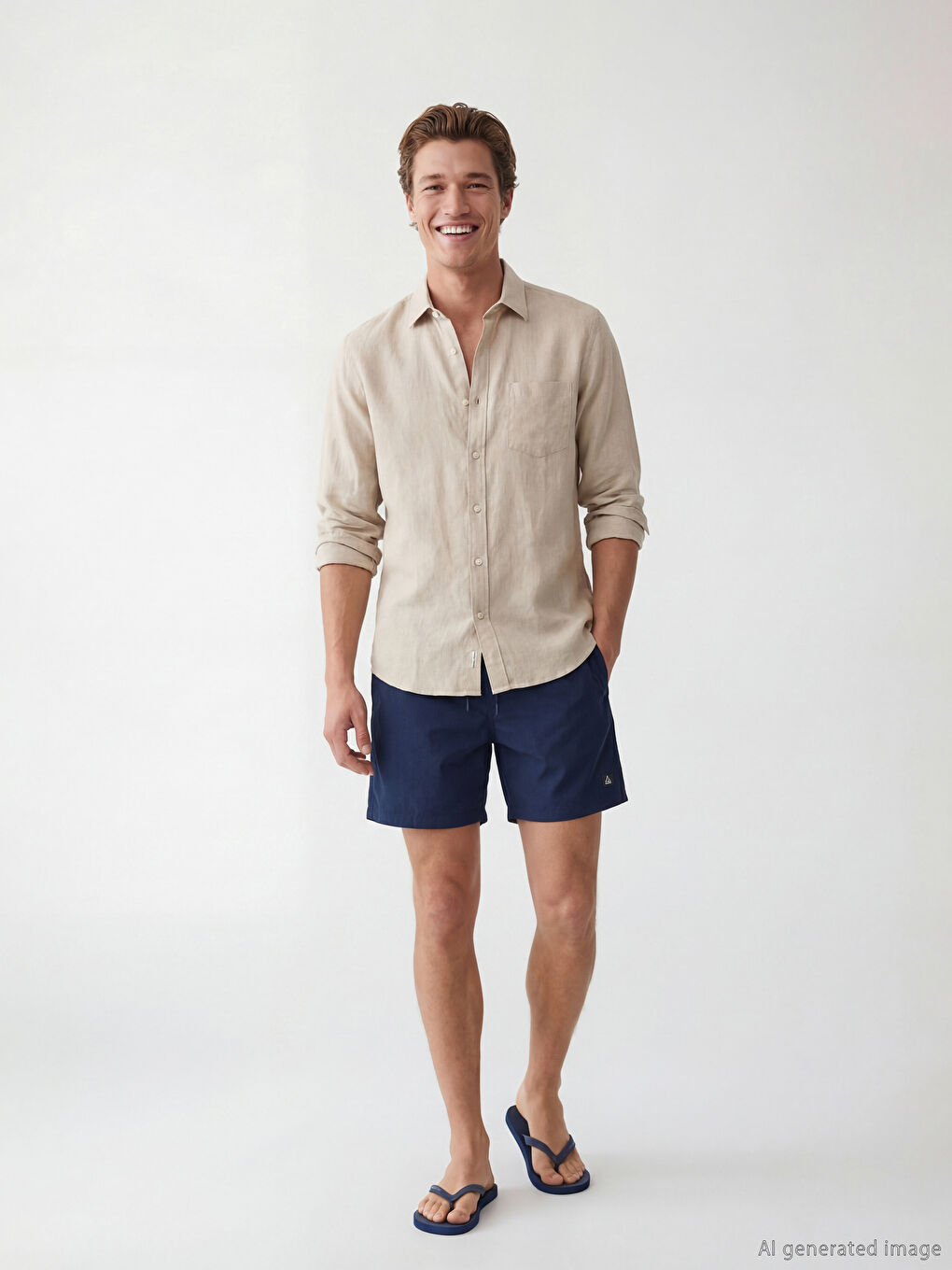 Man NAVY Swimming Shorts