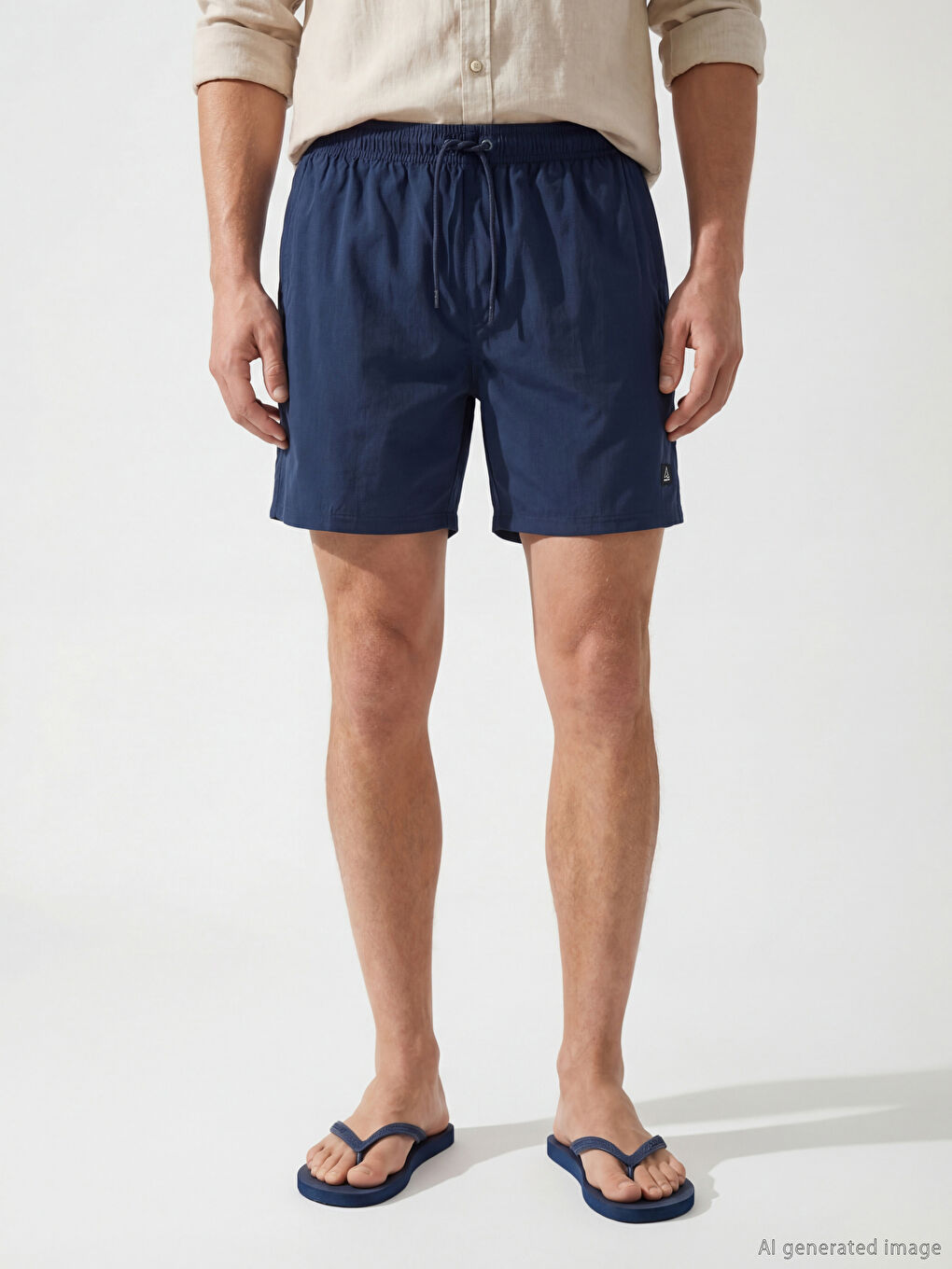 Man NAVY Swimming Shorts-1