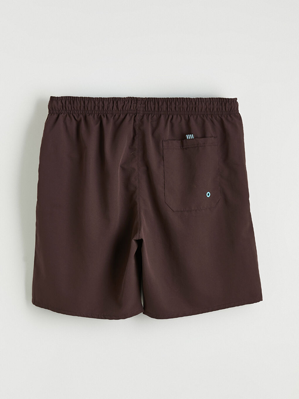 Kahverengi Kısa Boy Erkek Deniz Şortu-7