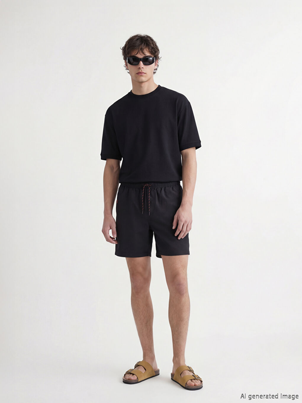 Мужчины Черный Шорты для плавания