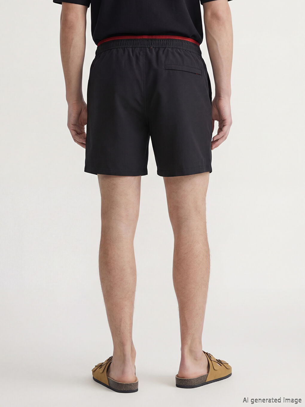 Мужчины Черный Шорты для плавания-2