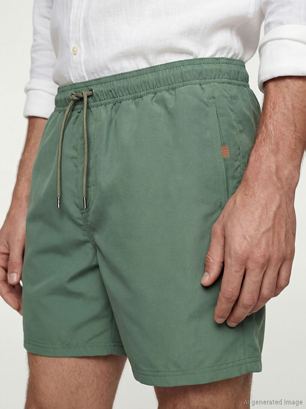 Мужчины Зелёный Шорты для плавания-2