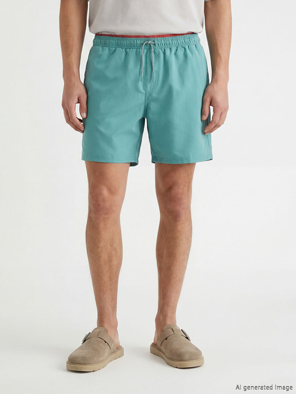 Short Length Men's Swimming Shorts-1