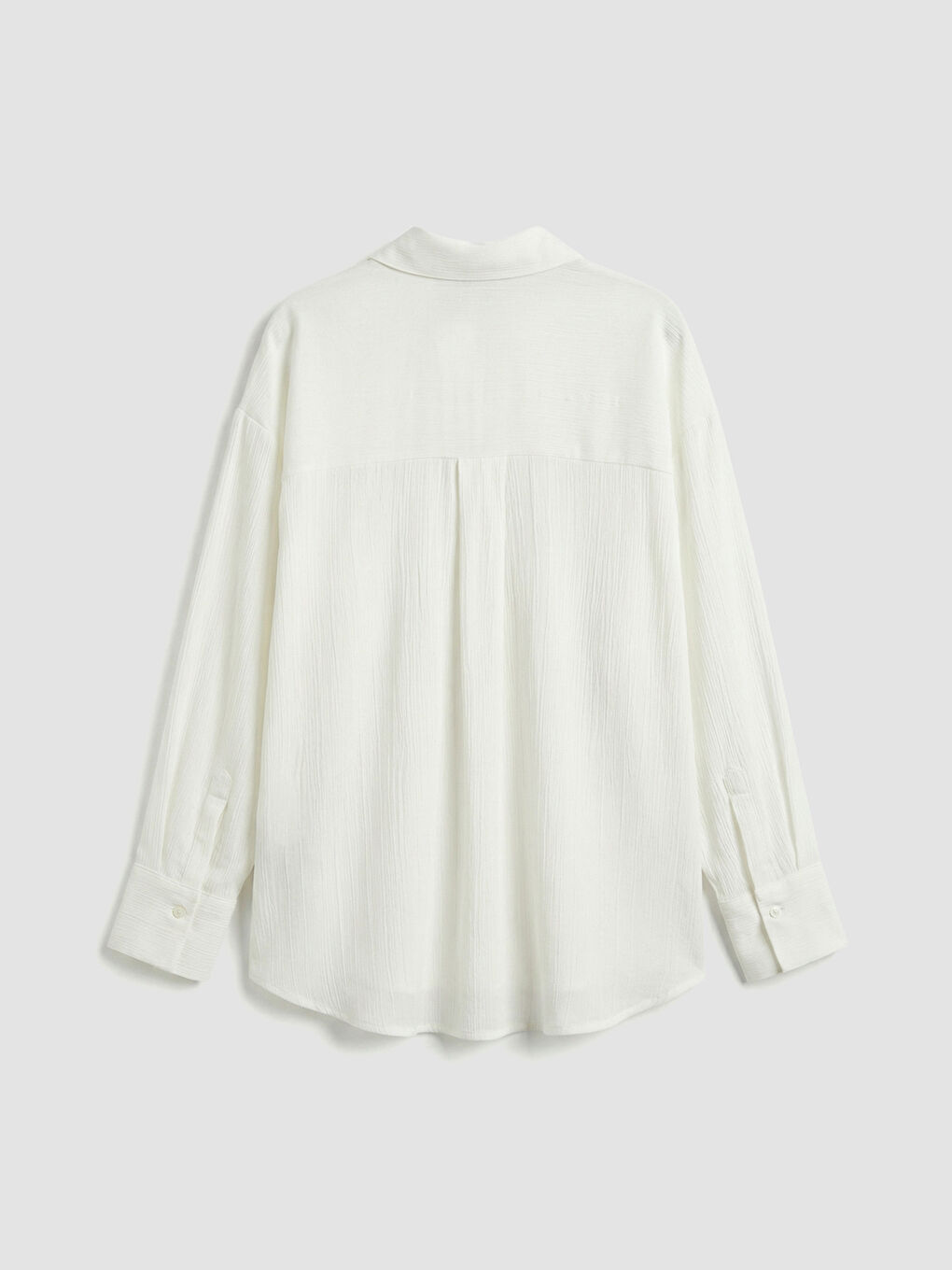 Textured Oversized Women's Shirt-5