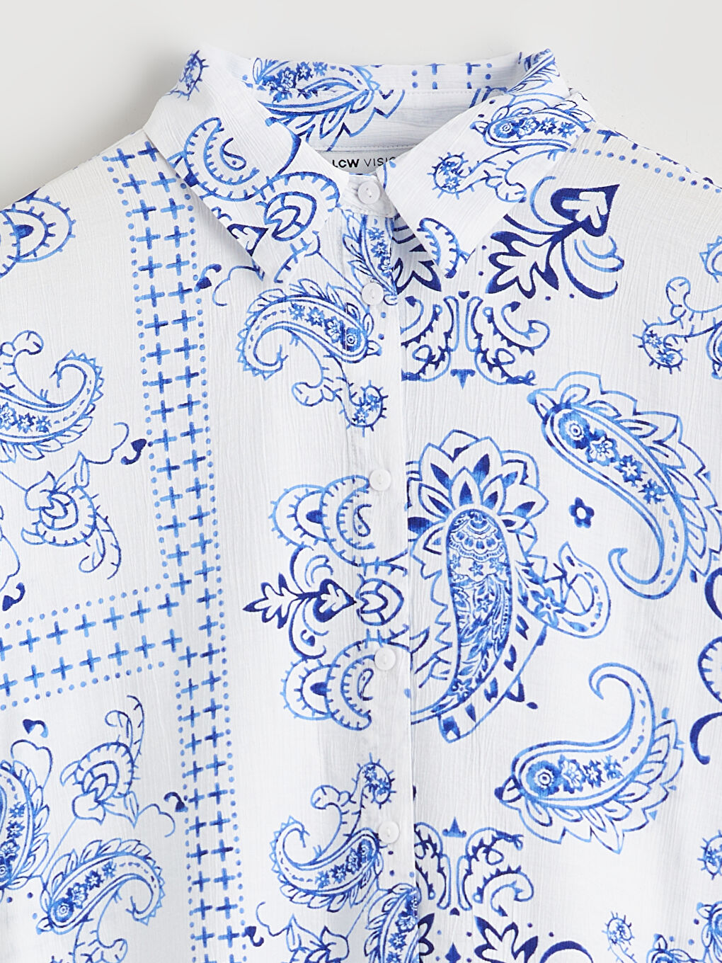 Patterned Oversized Women's Shirt-5