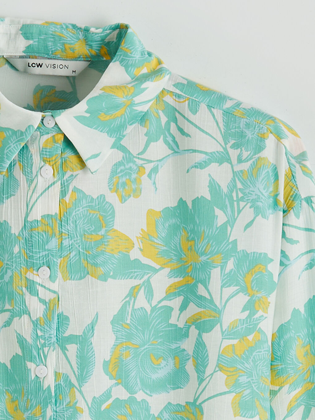 Floral Oversized Women's Shirt-5