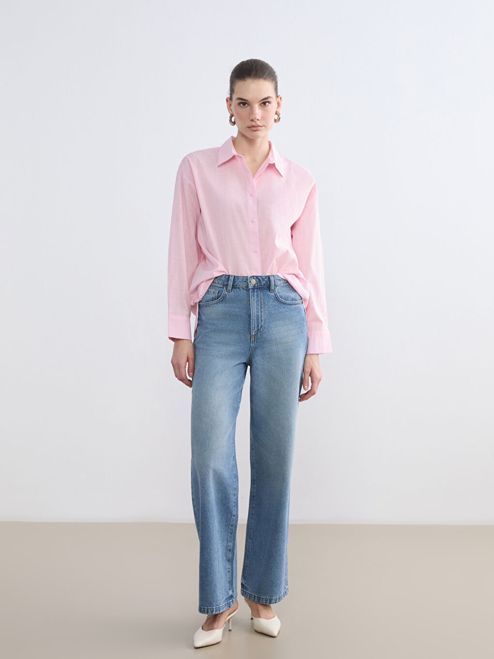 Žena RUŽIČASTA Košulja-1