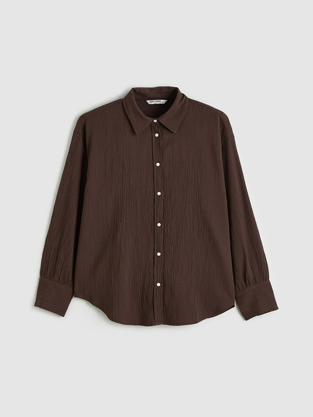 Textured Oversized Women's Shirt-4