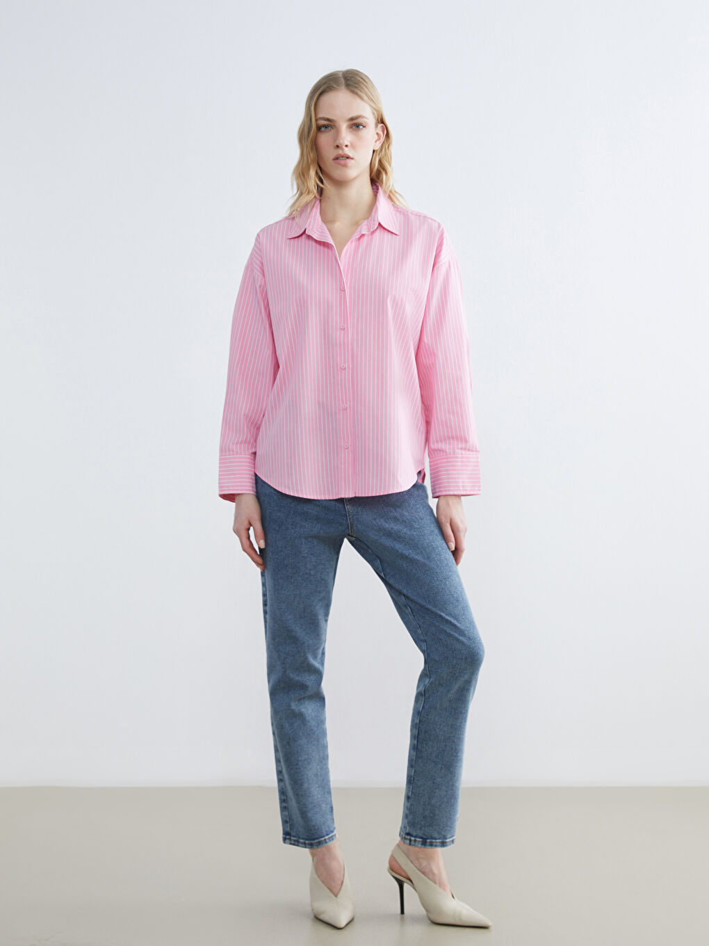 Әйелдер қызғылт Жейде-1